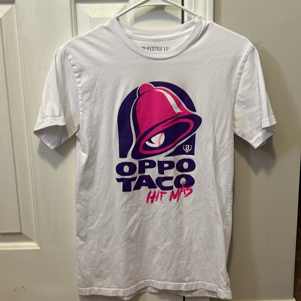 White and Pink Graphic Tee